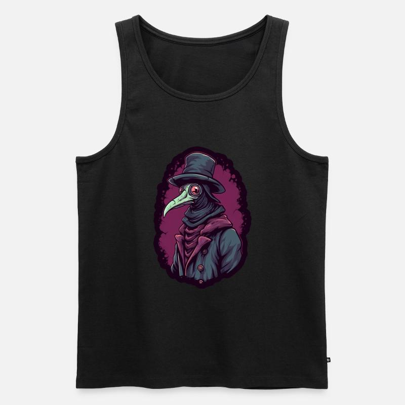 Pestdoktor Doktor Arzt - Männer Premium Bio Tank Top - Schwarz