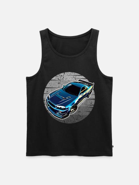 Jdm / Tuning / Turbocharger / Rims / Chiptuning - Men's Premium Organic Tank Top - black