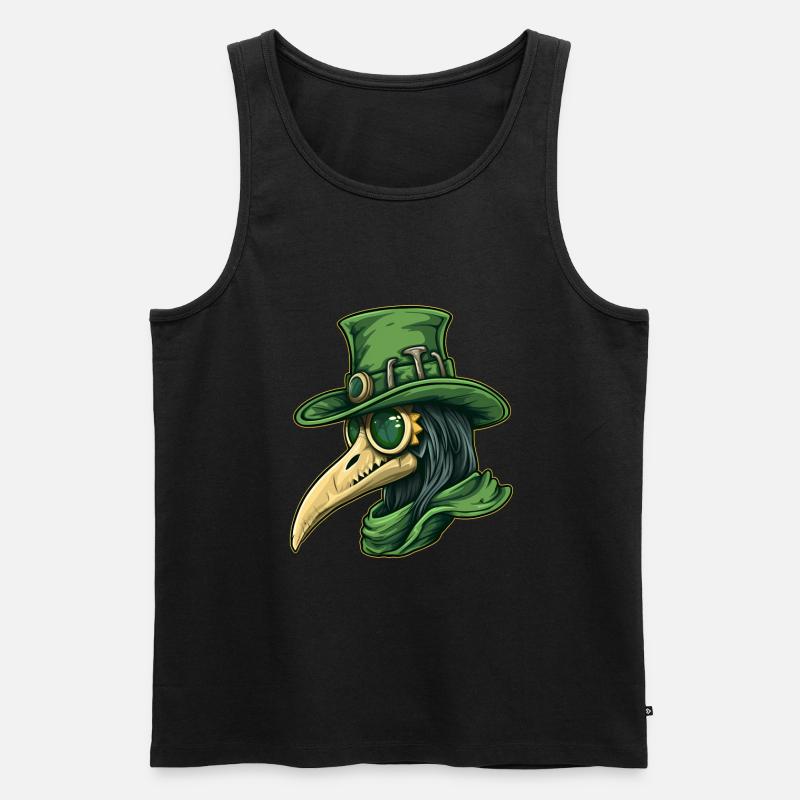 Pestdoktor Doktor Arzt - Männer Premium Bio Tank Top - Schwarz