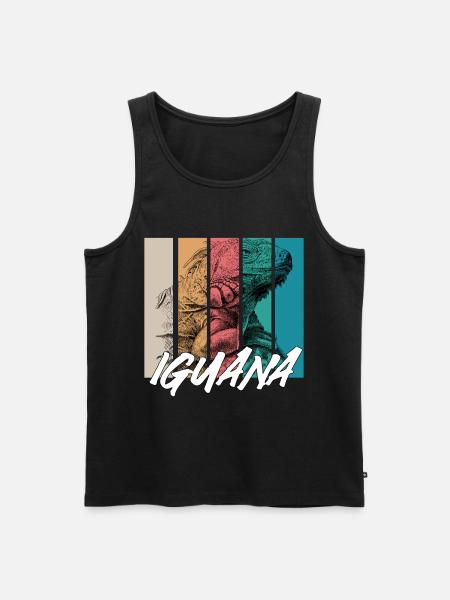 Iguana - Men's Premium Organic Tank Top - black