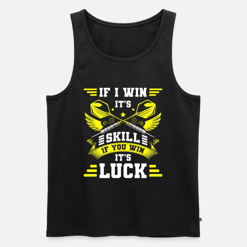 Dartscheibe Dartboard Bullseye - Männer Premium Bio Tank Top - Schwarz
