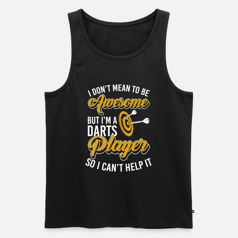 Dartscheibe Dartboard - Männer Premium Bio Tank Top - Schwarz