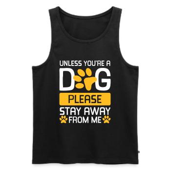 Dressage de chiens Sports canins - Débardeur bio Premium Homme - noir - Devant - Michal (187cm)