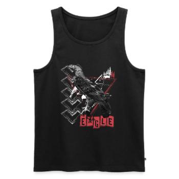 Tatouage Crâne Hardcore Sauvage - Débardeur bio Premium Homme - noir - Devant - Michal (187cm)