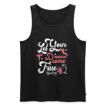 Elfe Enfant Garçons Fille - Débardeur bio Premium Homme - noir - Devant - Michal (187cm)