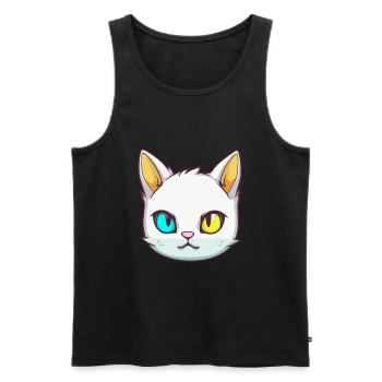 Burmesische Katze Rasse Aquarell Karikatur Kawaii Haustier - Männer Premium Bio Tank Top - Schwarz - Vorne - Michal (187cm)