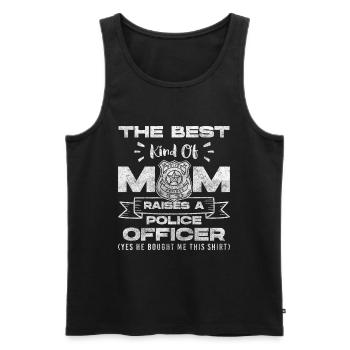 Police Stop Uniform Siren - Men's Premium Organic Tank Top - black - Front - AI Model Male 178 light (178cm)