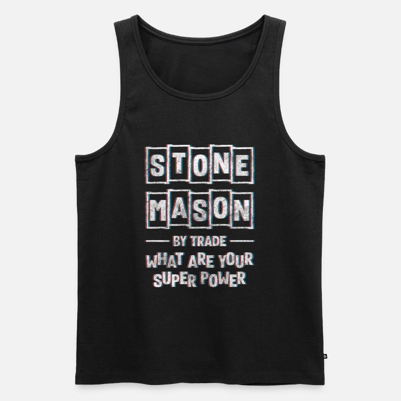 Bildhauer Arbeit Handwerk - Männer Premium Bio Tank Top - Schwarz