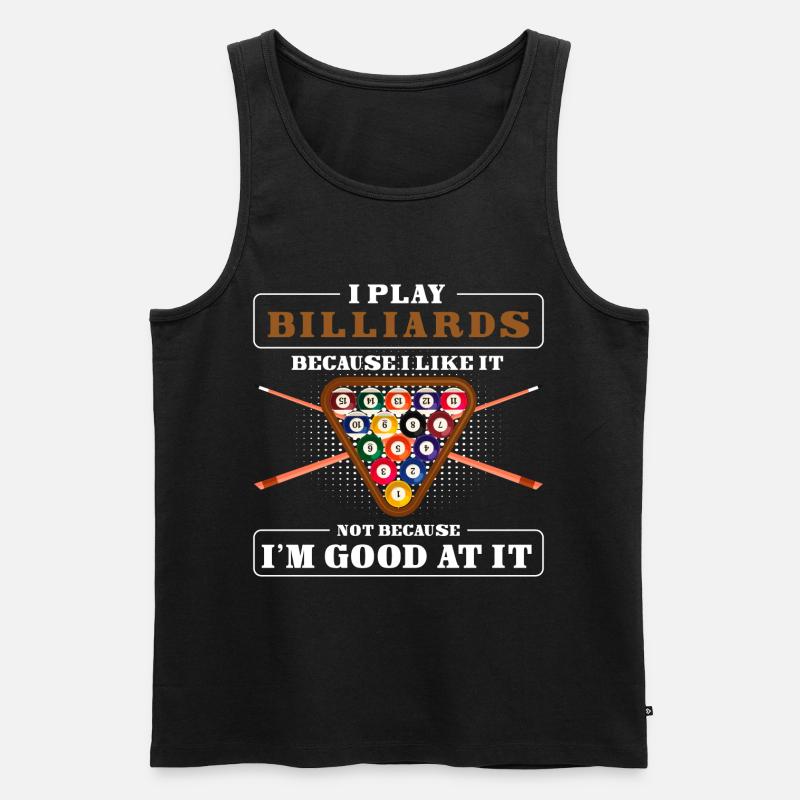 Billard Pub Gagner - Débardeur bio Premium Homme - noir