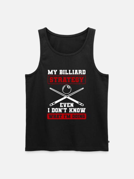 Billiards Training Cue Billiard Balls - Men's Premium Organic Tank Top - black