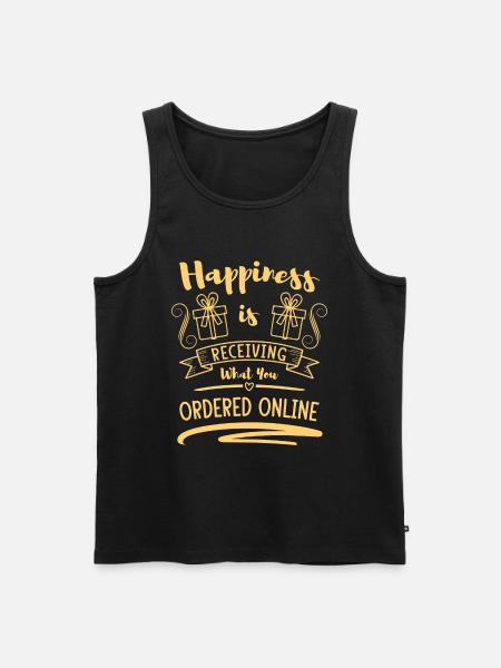 Purchase Buy Shopaholik - Men's Premium Organic Tank Top - black