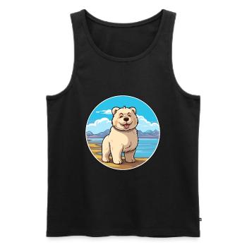 Tahltan Bear Dog Breed Cartoon Kawaii Clipart Dog - Men's Premium Organic Tank Top - black - Front - Michal (187cm)