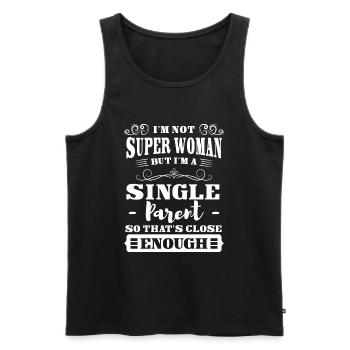 Single Parent Pride Father's Day Love - Men's Premium Organic Tank Top - black - Front - AI Model Male 178 light (178cm)