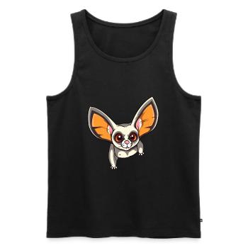 Zuckergleiter Bunte Aquarell-Karikatur Kawaii An - Männer Premium Bio Tank Top - Schwarz - Vorne - Michal (187cm)