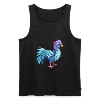 Hippogriffe Aquarelle Colorée Dessin Animé Kawaii Anim - Débardeur bio Premium Homme - noir - Devant - Michal (187cm)