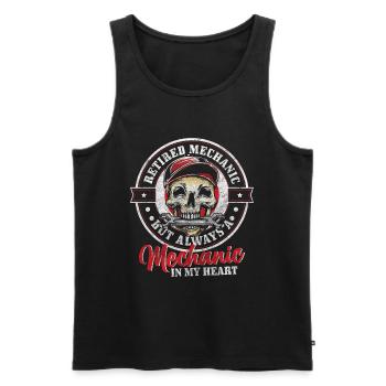 Mechanic Master Car Mechanic - Men's Premium Organic Tank Top - black - Front - AI Model Male 178 light (178cm)