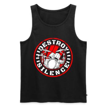 Musik Gitarre Konzert - Männer Premium Bio Tank Top - Schwarz - Vorne - Michal (187cm)