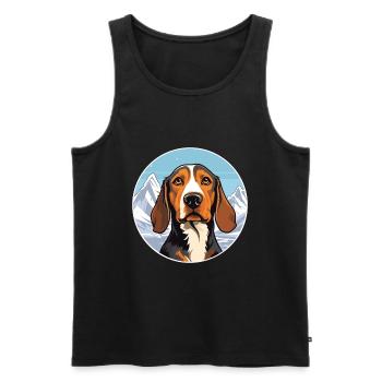 Kanarischer Warren Hund Rasse Cartoon Kawaii Wat - Männer Premium Bio Tank Top - Schwarz - Vorne - Michal (187cm)