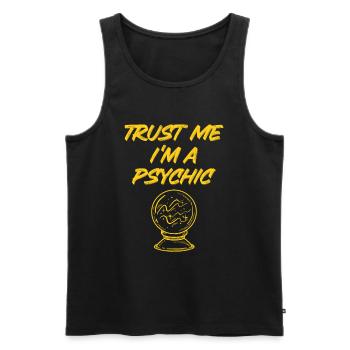 Psychic Magic - Men's Premium Organic Tank Top - black - Front - AI Model Male 178 light (178cm)