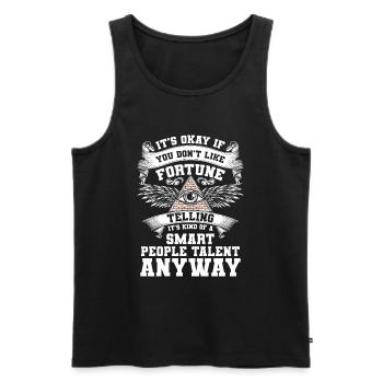 Hellseher Sterne - Männer Premium Bio Tank Top - Schwarz - Vorne - Michal (187cm)