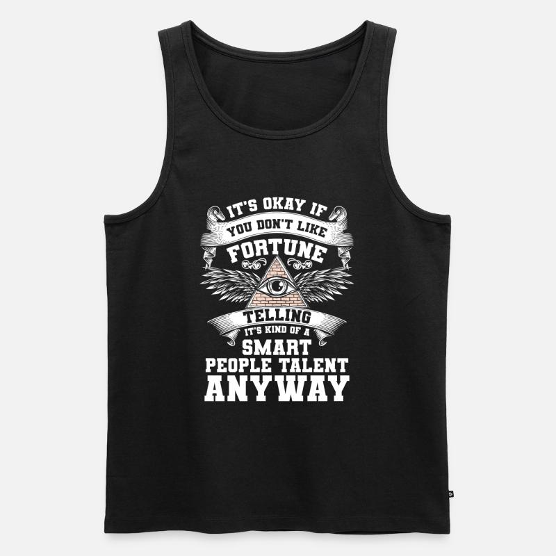Hellseher Sterne - Männer Premium Bio Tank Top - Schwarz
