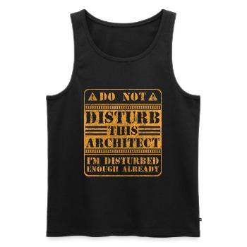 Ingenieur Architekturbüro - Männer Premium Bio Tank Top - Schwarz - Vorne - Michal (187cm)