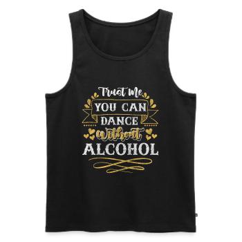 Santé liée à l’alcool - Débardeur bio Premium Homme - noir - Devant - Michal (187cm)