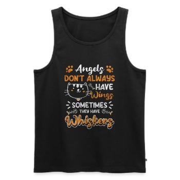Cat Lovers House Tiger Wildcat Cute - Men's Premium Organic Tank Top - black - Front - Michal (187cm)