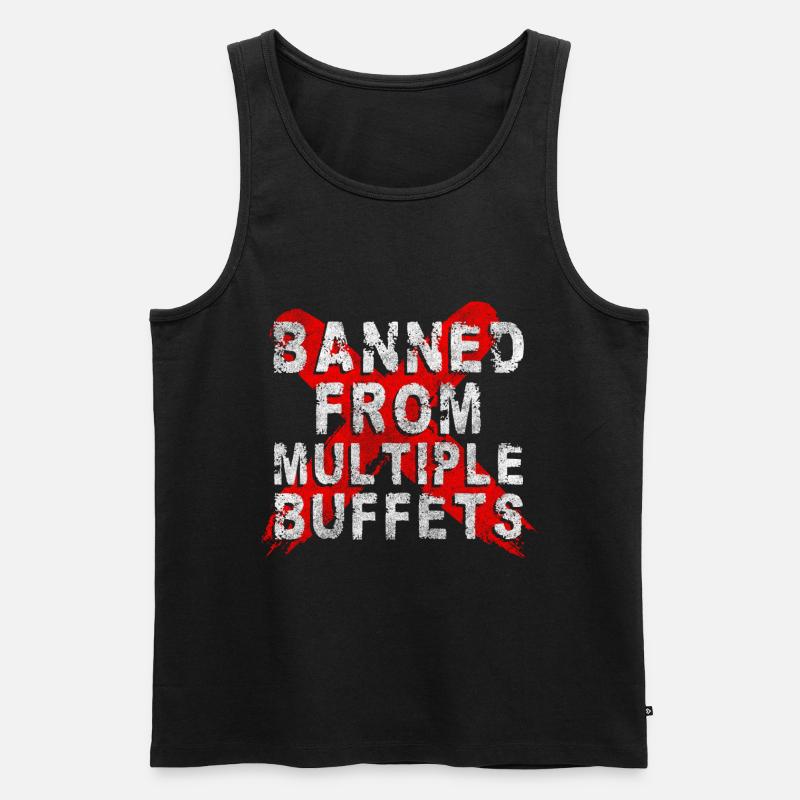 Buffet Hunger Hotel Vielesser - Männer Premium Bio Tank Top - Schwarz