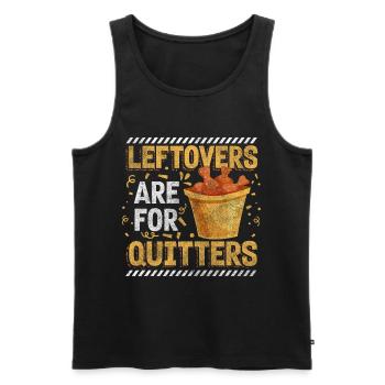 Buffet Getränke Menü - Männer Premium Bio Tank Top - Schwarz - Vorne - AI Model Male 178 light (178cm)