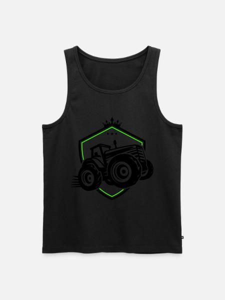 Tractor Silhouette Agriculture - Men's Premium Organic Tank Top -