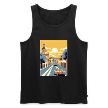 Jerez de la Frontera Spanien Vintage Reiseposter - Männer Premium Bio Tank Top - Schwarz - Vorne - Michal (187cm)