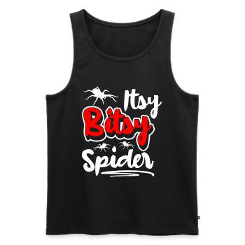 Halloween Silk Threads - Men's Premium Organic Tank Top - black - Front - AI Model Male 178 light (178cm)