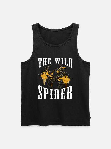 Cobweb, Nature, Fishnet, Silk Threads - Men's Premium Organic Tank Top - black