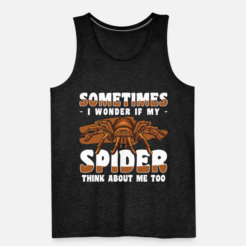 Spider Web Crawling Men's Premium Organic Tank Top