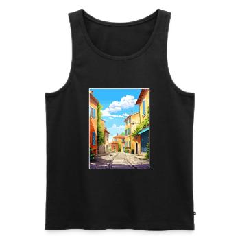 Aix En Provence Frankreich Vintage Reiseplakat WPA - Männer Premium Bio Tank Top - Schwarz - Vorne - Michal (187cm)