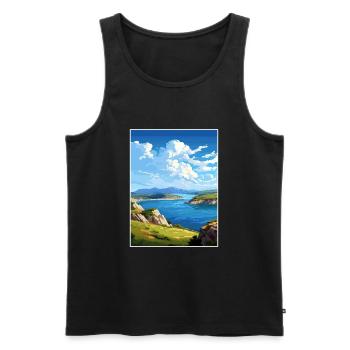 Port Cros Nationalpark Portcros Frankreich Souvenir - Männer Premium Bio Tank Top - Schwarz - Vorne - Michal (187cm)