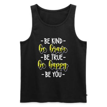 Perfect person individual special - Men's Premium Organic Tank Top - black - Front - AI Model Male 178 light (178cm)
