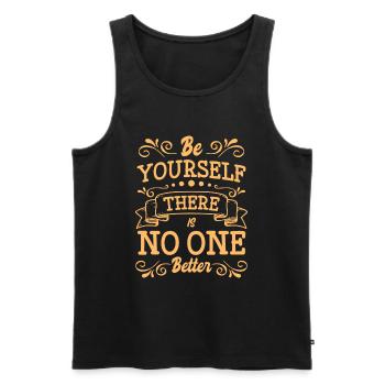 Unique Rainbow Creative Special - Men's Premium Organic Tank Top - black - Front - AI Model Male 178 light (178cm)