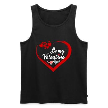be mine - Männer Premium Bio Tank Top - Schwarz - Vorne - AI Model Male 178 light (178cm)