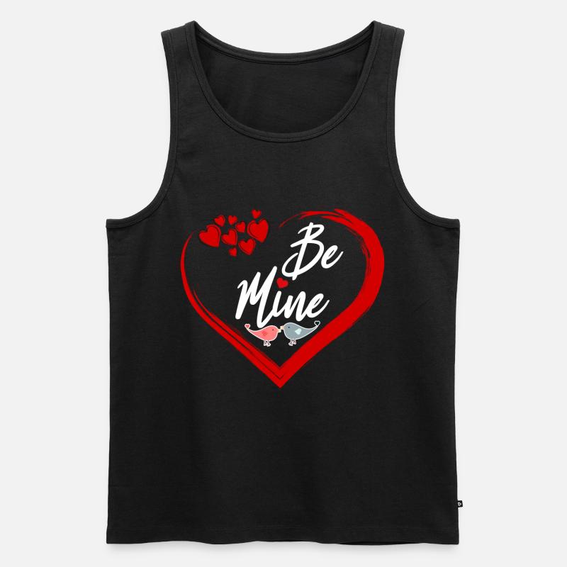 be mine - Männer Premium Bio Tank Top - Schwarz