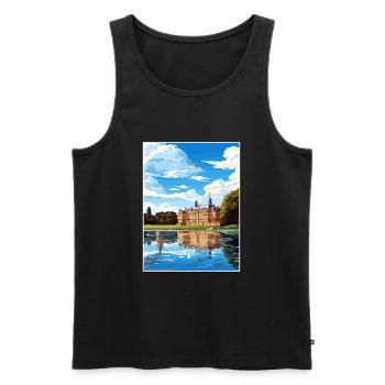 Potsdam Germany Vintage Travel Poster WPA Souvenir - Men's Premium Organic Tank Top - black - Front - Michal (187cm)