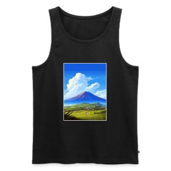 Pico Island Portugal Vintage Reiseposter WPA Kunst - Männer Premium Bio Tank Top - Schwarz - Vorne - Michal (187cm)