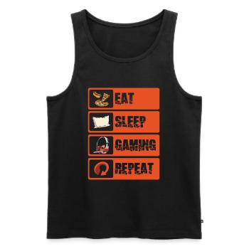 PC E-Sports Keyboard Gamepad - Men's Premium Organic Tank Top - black - Front - AI Model Male 178 light (178cm)