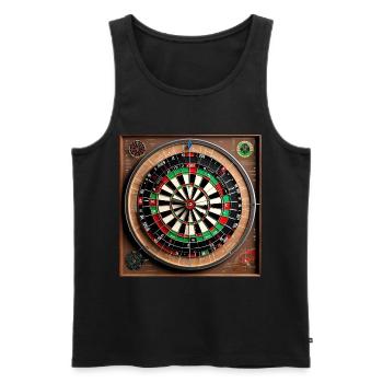 Anatomy of a Dartboard - Men's Premium Organic Tank Top - black - Front - Michal (187cm)