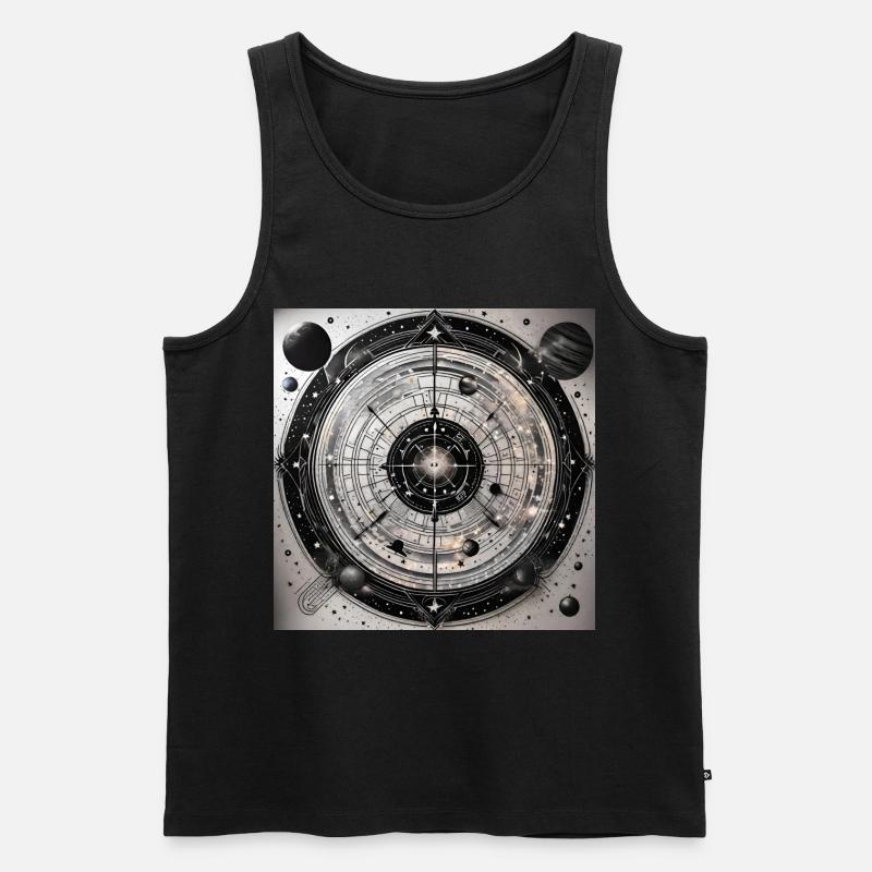Galaxy's Edge - Interstellare Dartscheibe - Männer Premium Bio Tank Top - Schwarz
