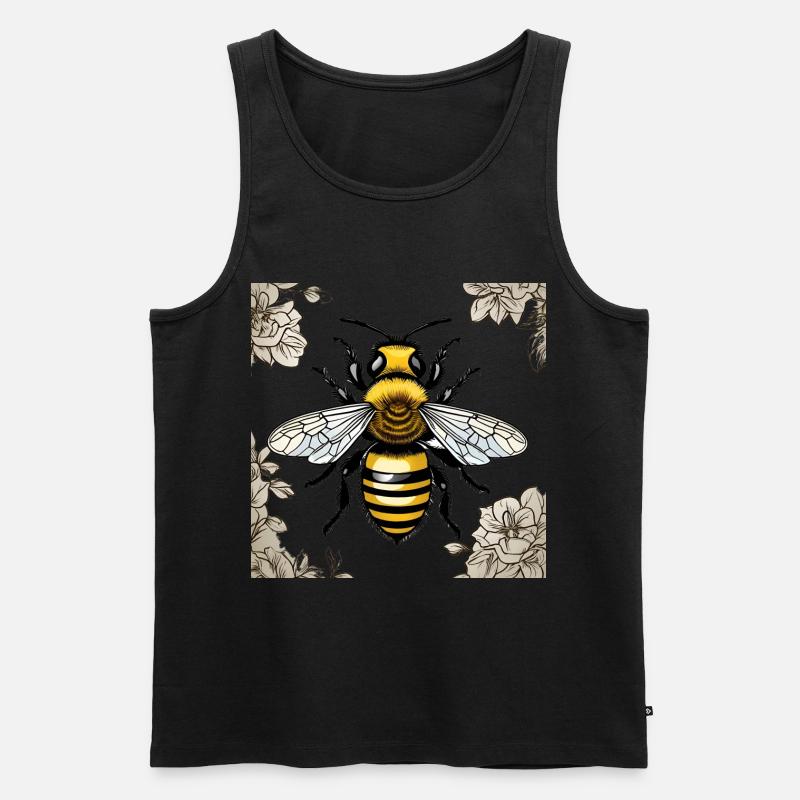 Honigbiene - Männer Premium Bio Tank Top - Schwarz