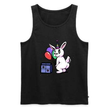 Hase Geburtstag Gratulieren Glückwunsch Feiern - Männer Premium Bio Tank Top - Schwarz - Vorne - Michal (187cm)