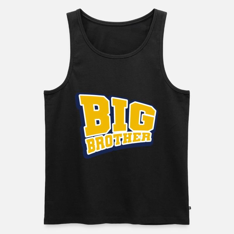 Brother - Männer Premium Bio Tank Top - Schwarz