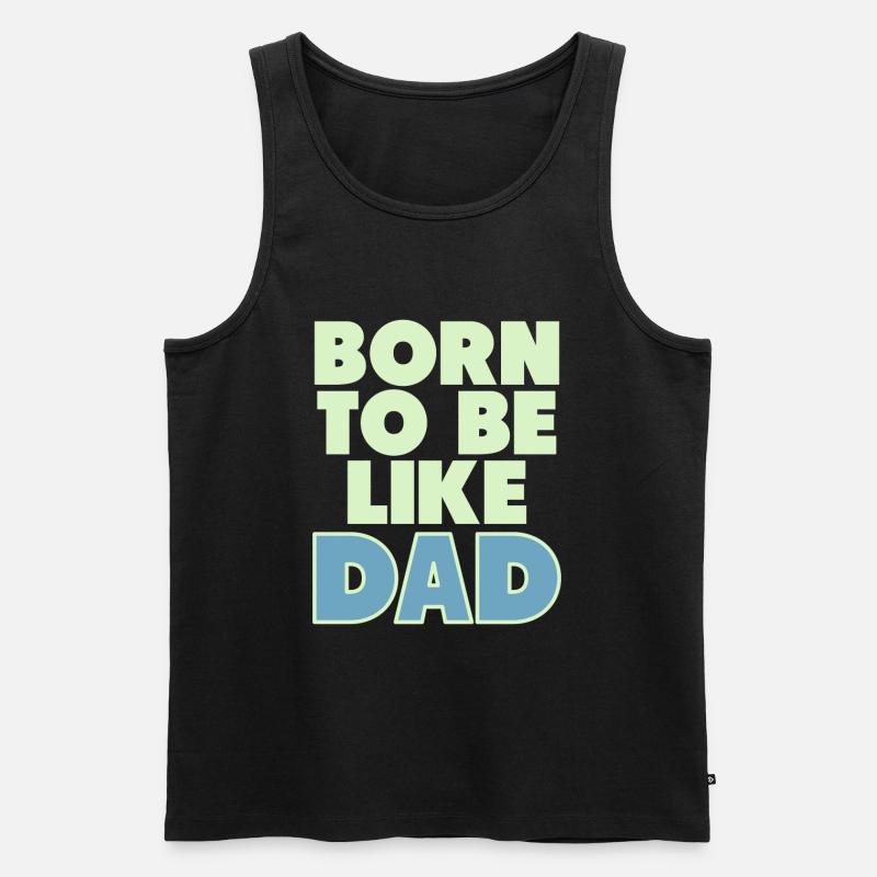 father and son - Männer Premium Bio Tank Top - Schwarz